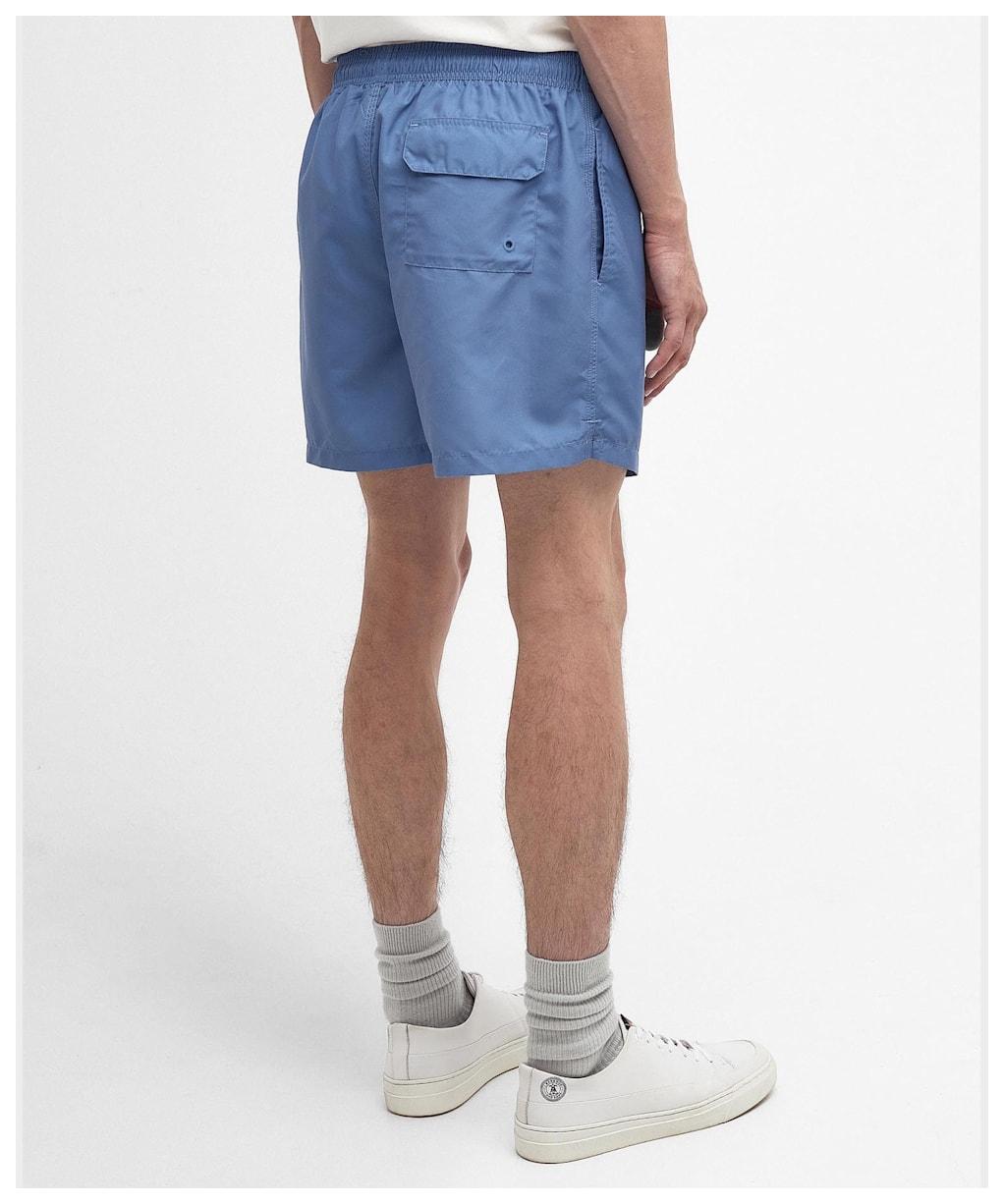 Men's Barbour Staple Logo 5' Swim Shorts - Force Blue