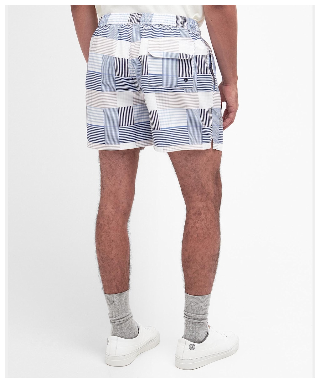 Men's Barbour Patch Swim Shorts - Sky