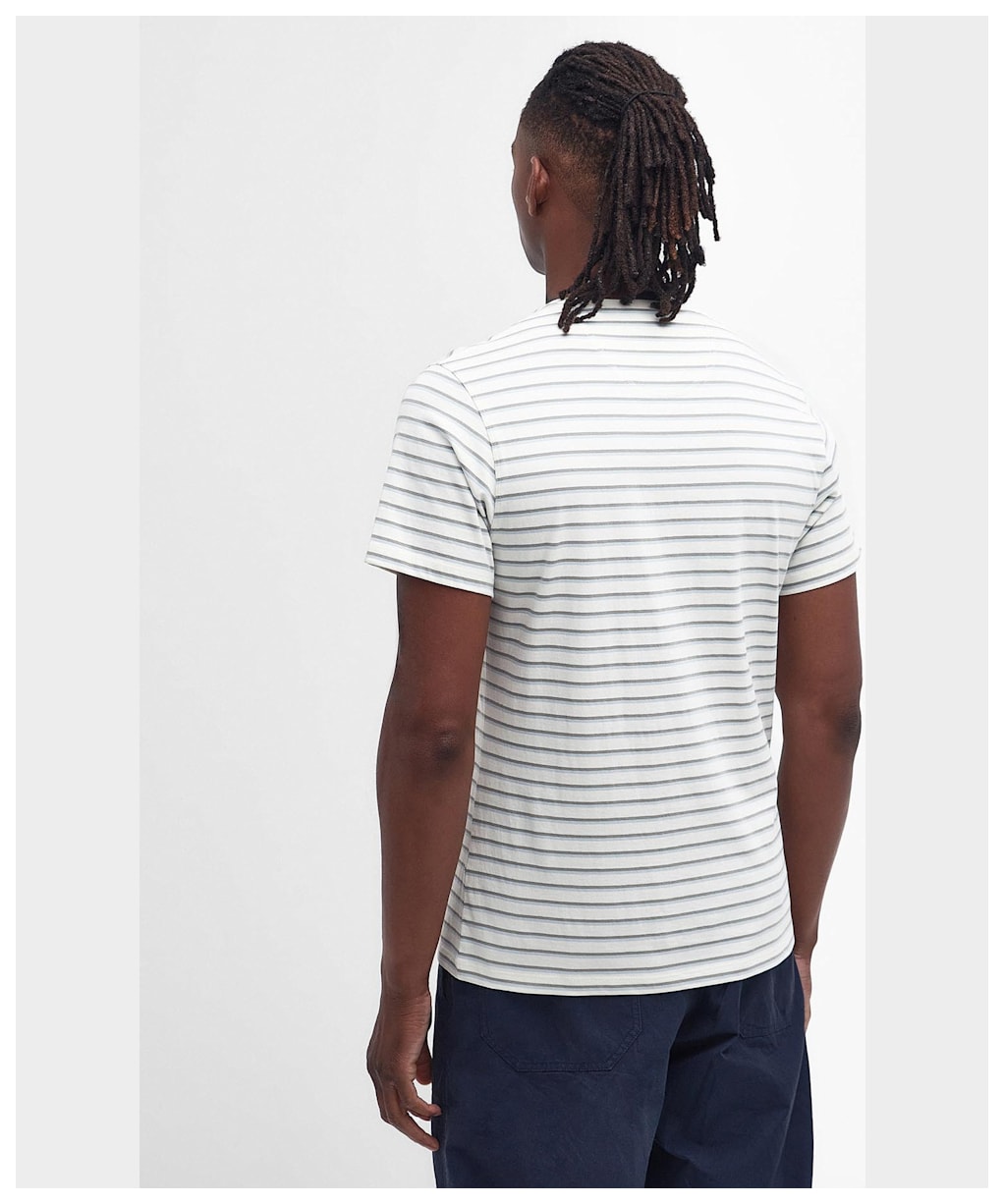 Men's Barbour Ponte Stripe T-Shirt - Ecru