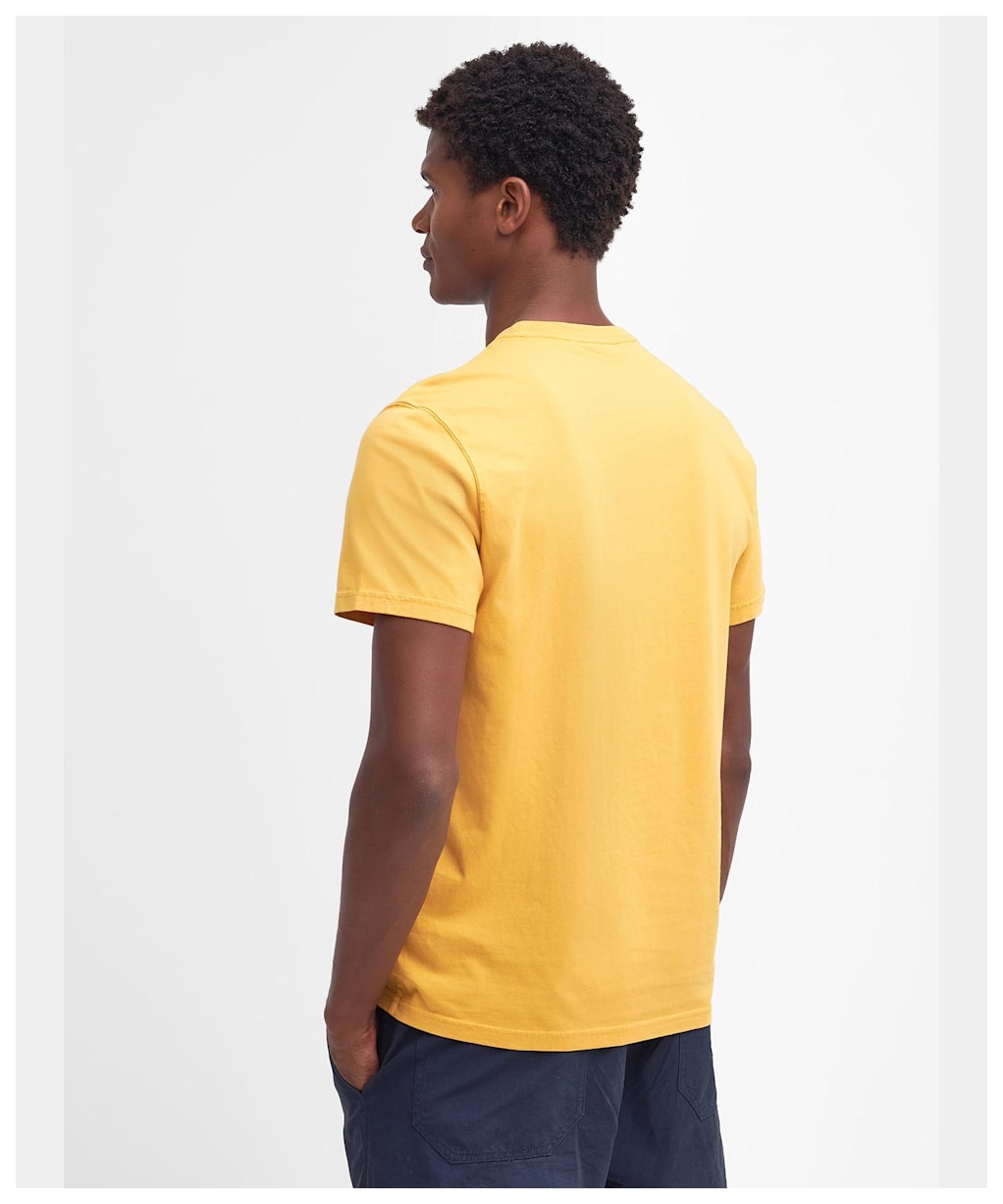 Men's Barbour Hickling Short Sleeve Cotton T-Shirt - Honey Gold 