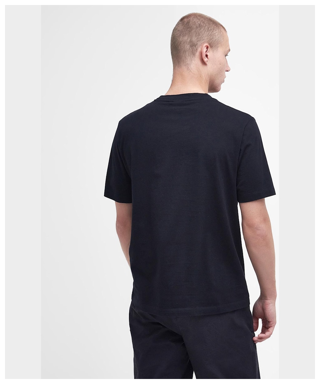 Men's Barbour International Ombre Block Cotton T-Shirt - Black