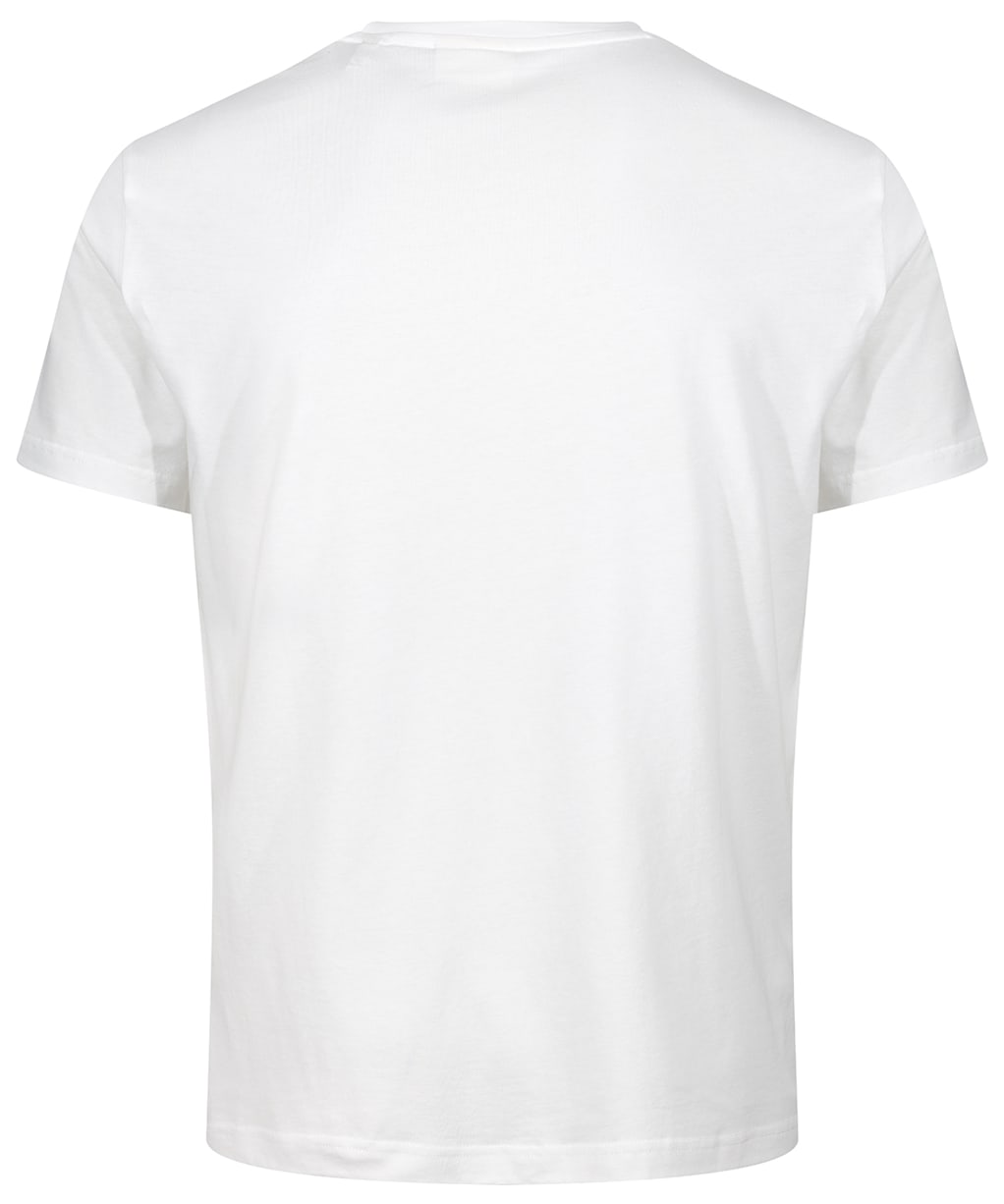 Men's Gant Logo Short Sleeve Cotton T-Shirt - Eggshell