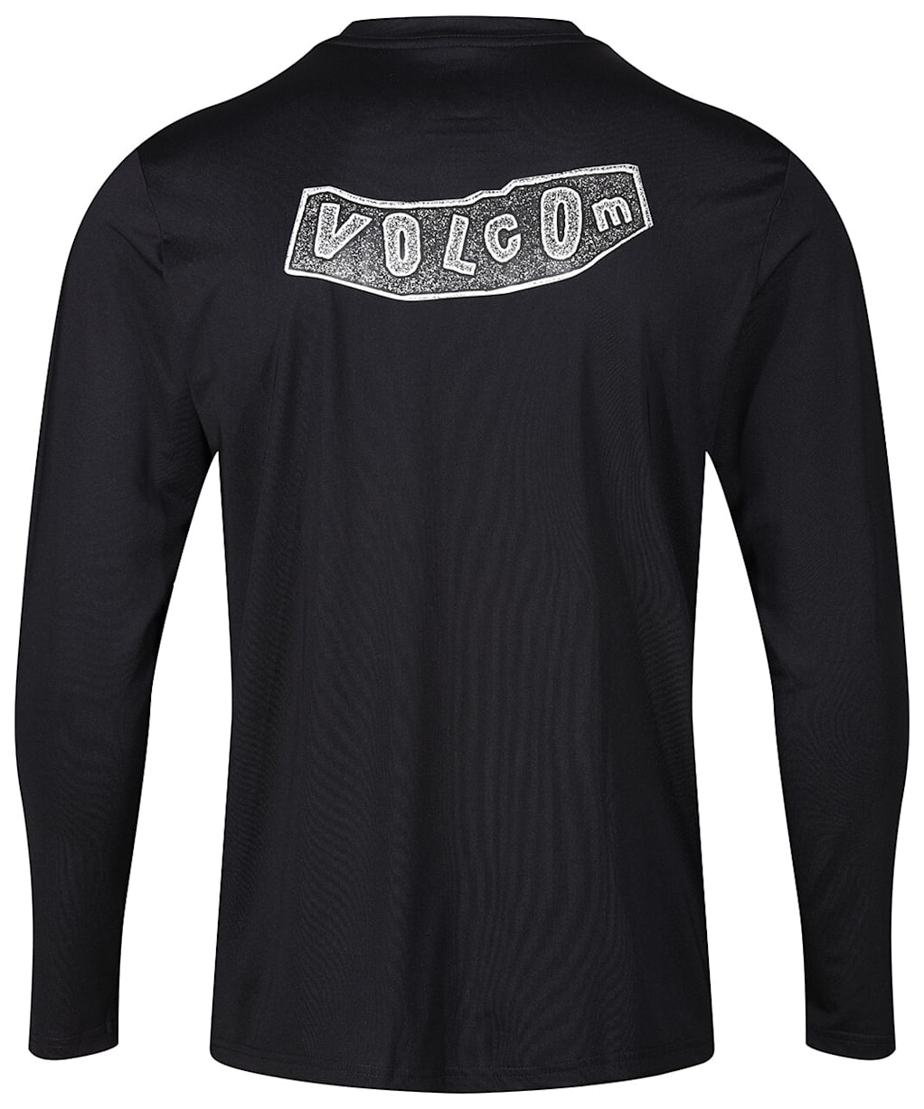 Men's Volcom Stone Pistol Long Sleeve Rash Guard - Black