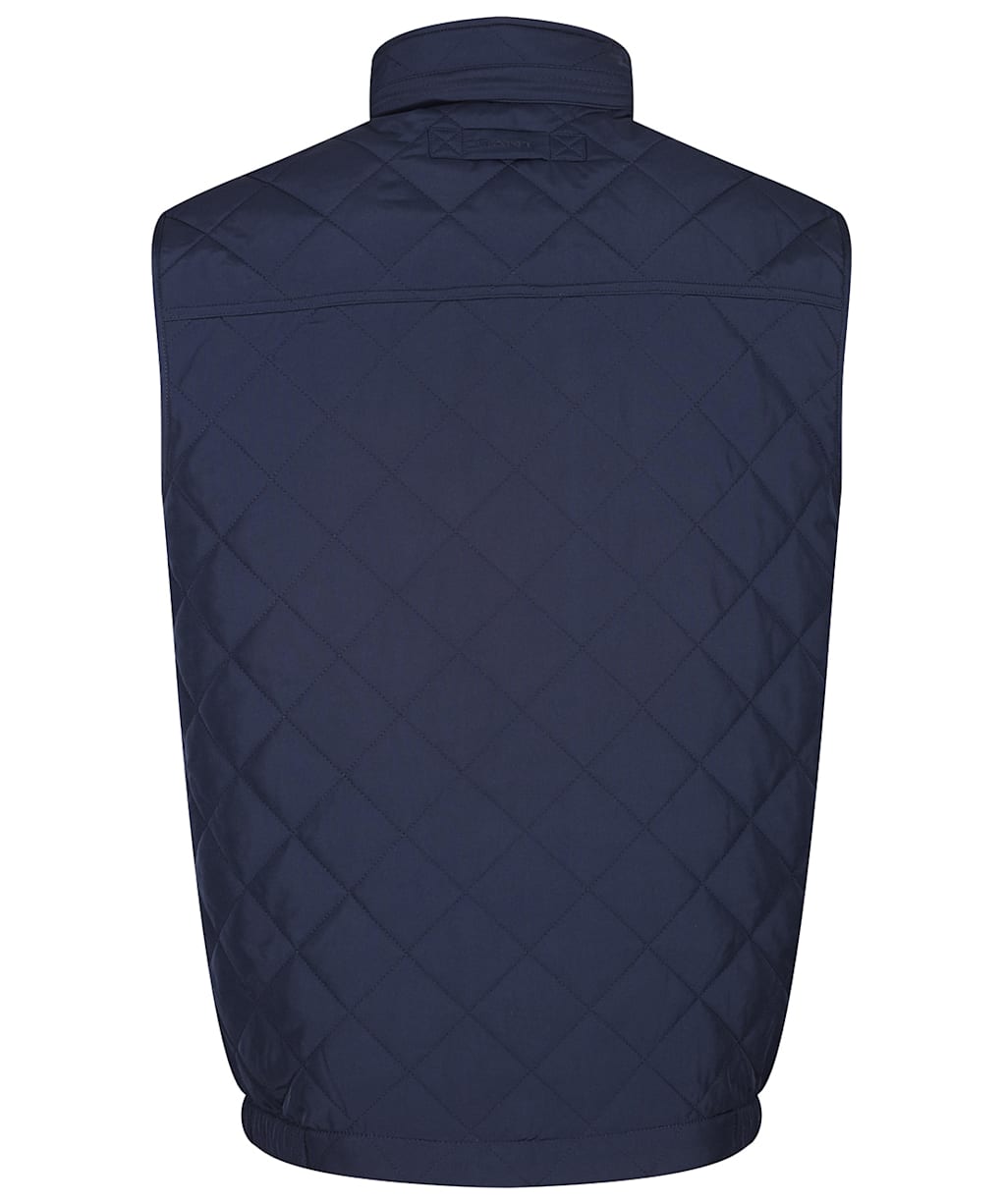 Men’s GANT Quilted Windcheater Vest - Evening Blue
