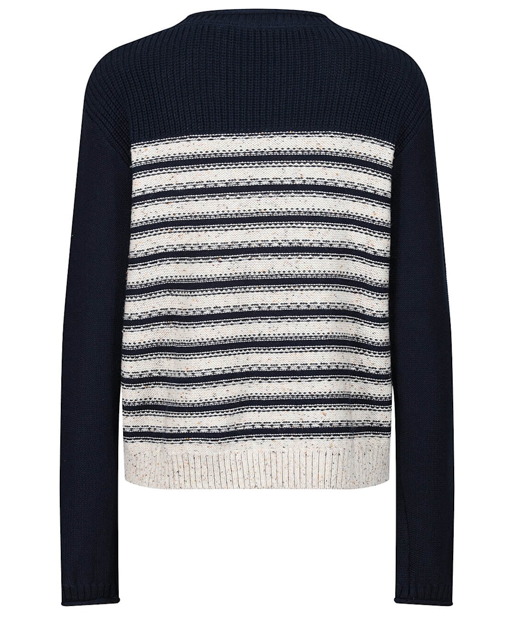 Women's Lily & Me Striped Bay Jumper - Navy / Oatmeal