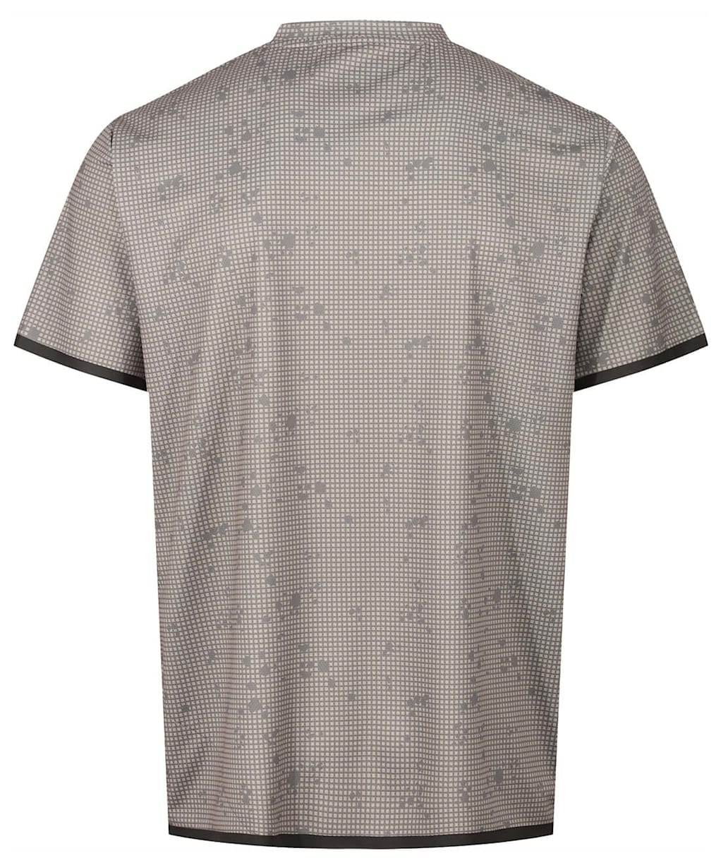 Men's 686 Let's Go Tech Short Sleeve T-Shirt - Desert Grid Charcoal