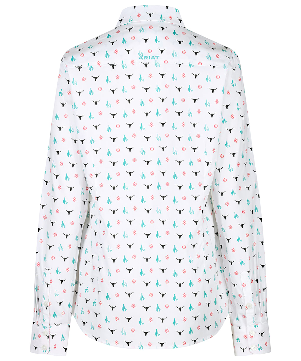 Women’s Ariat Kirby Long Sleeve Shirt - Steer Garden