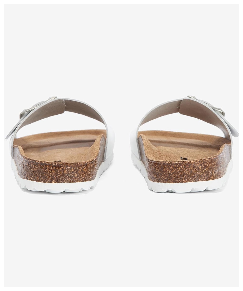 Women's Barbour Benton Suede Slide Sandal - White