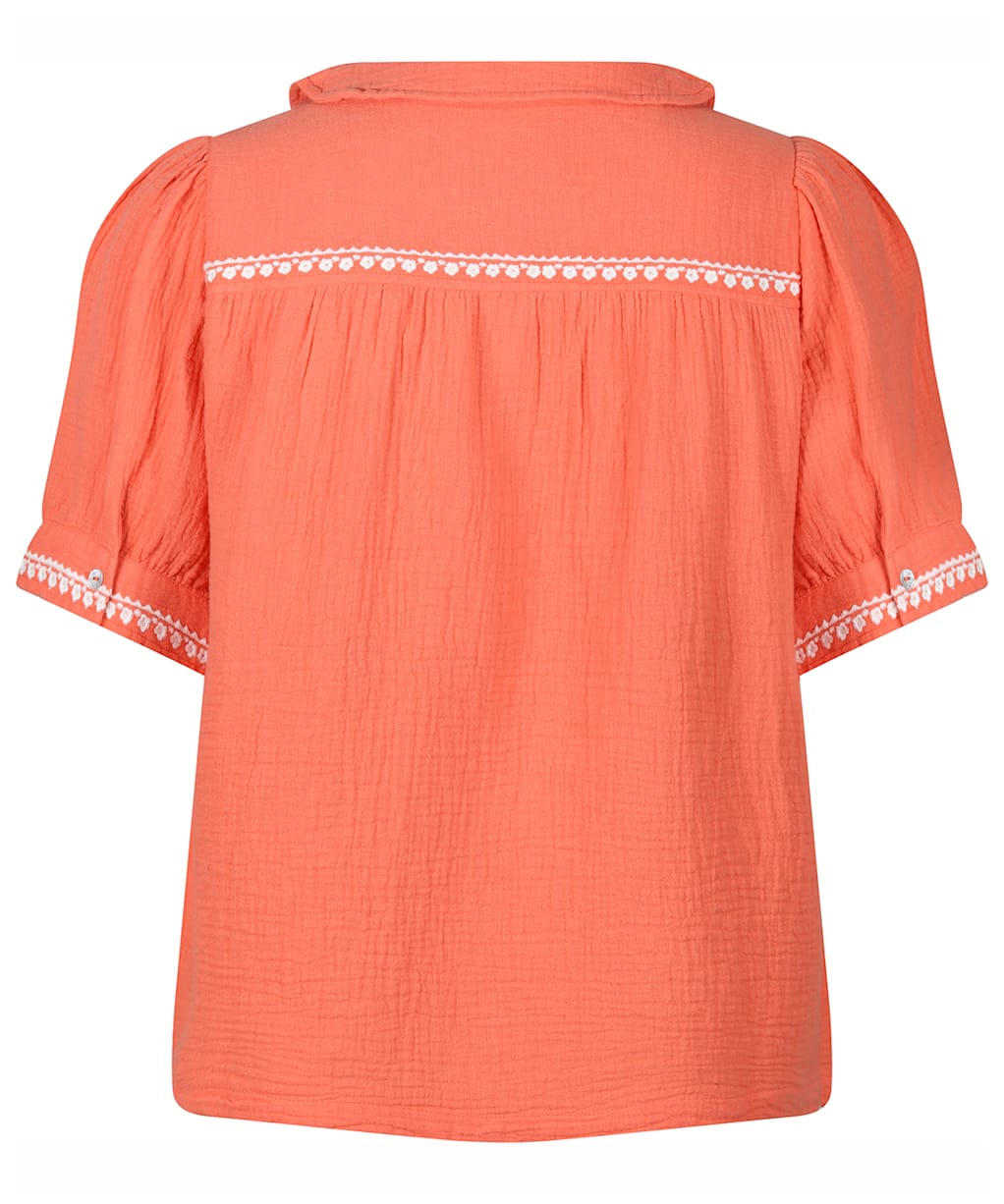 Women's Lily & Me Embroidered Lily Top - Sunset
