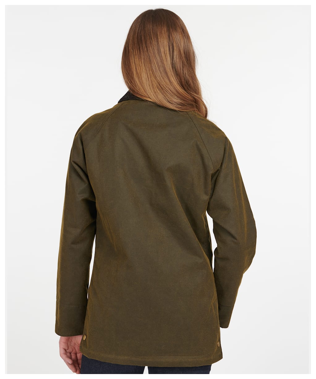 Women's Barbour Acorn Waxed Jacket - Olive