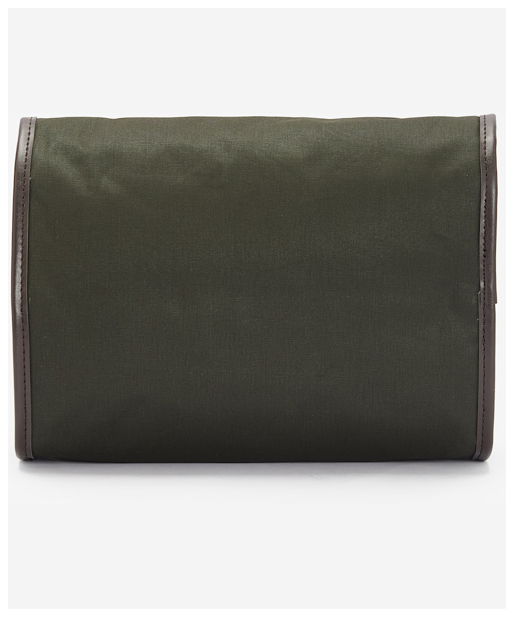 Men’s Barbour Wax Hanging Washbag - Olive