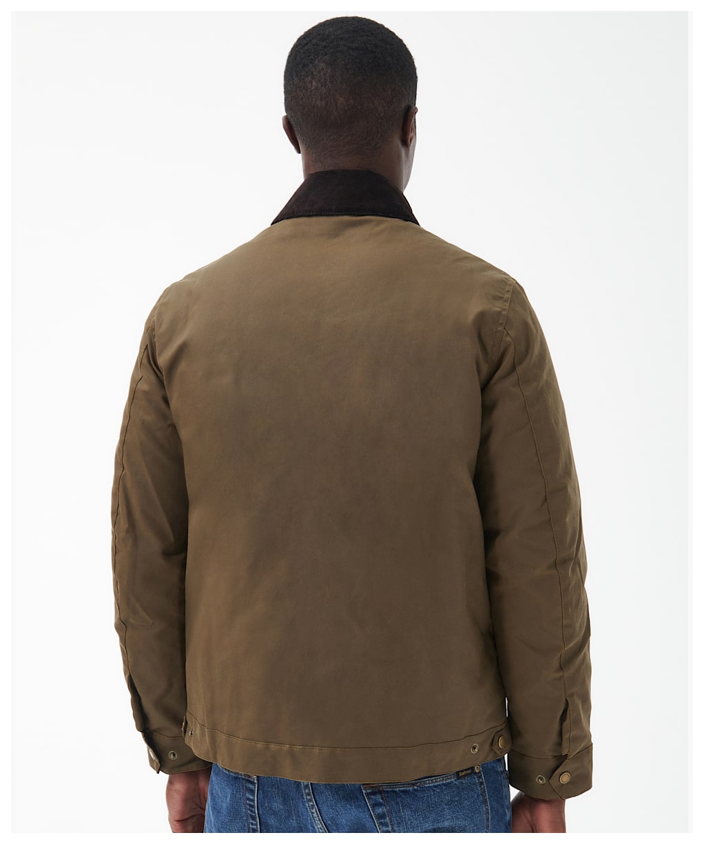 Men’s Barbour International Steve McQueen Workers Waxed Jacket - Sand