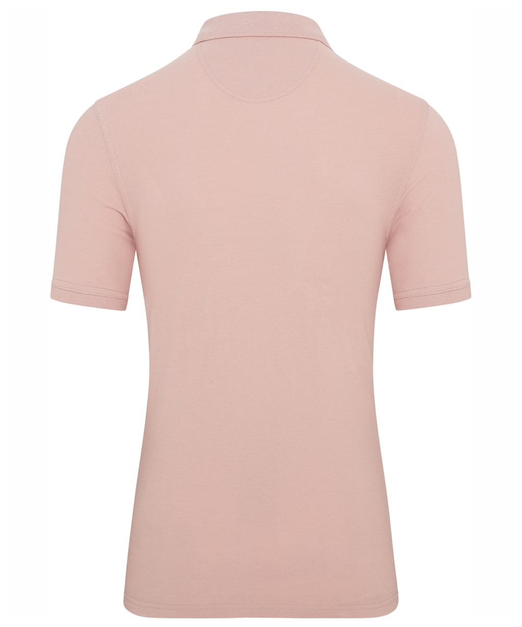 Men's Barbour Lightweight Short Sleeve Sports Cotton Polo Shirt - Pink Quartz