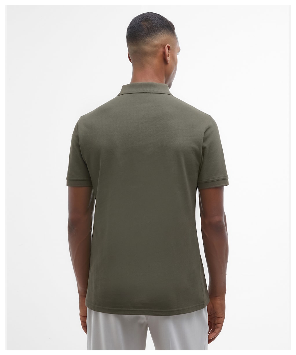 Men's Barbour International Essential Polo - Uniform Green