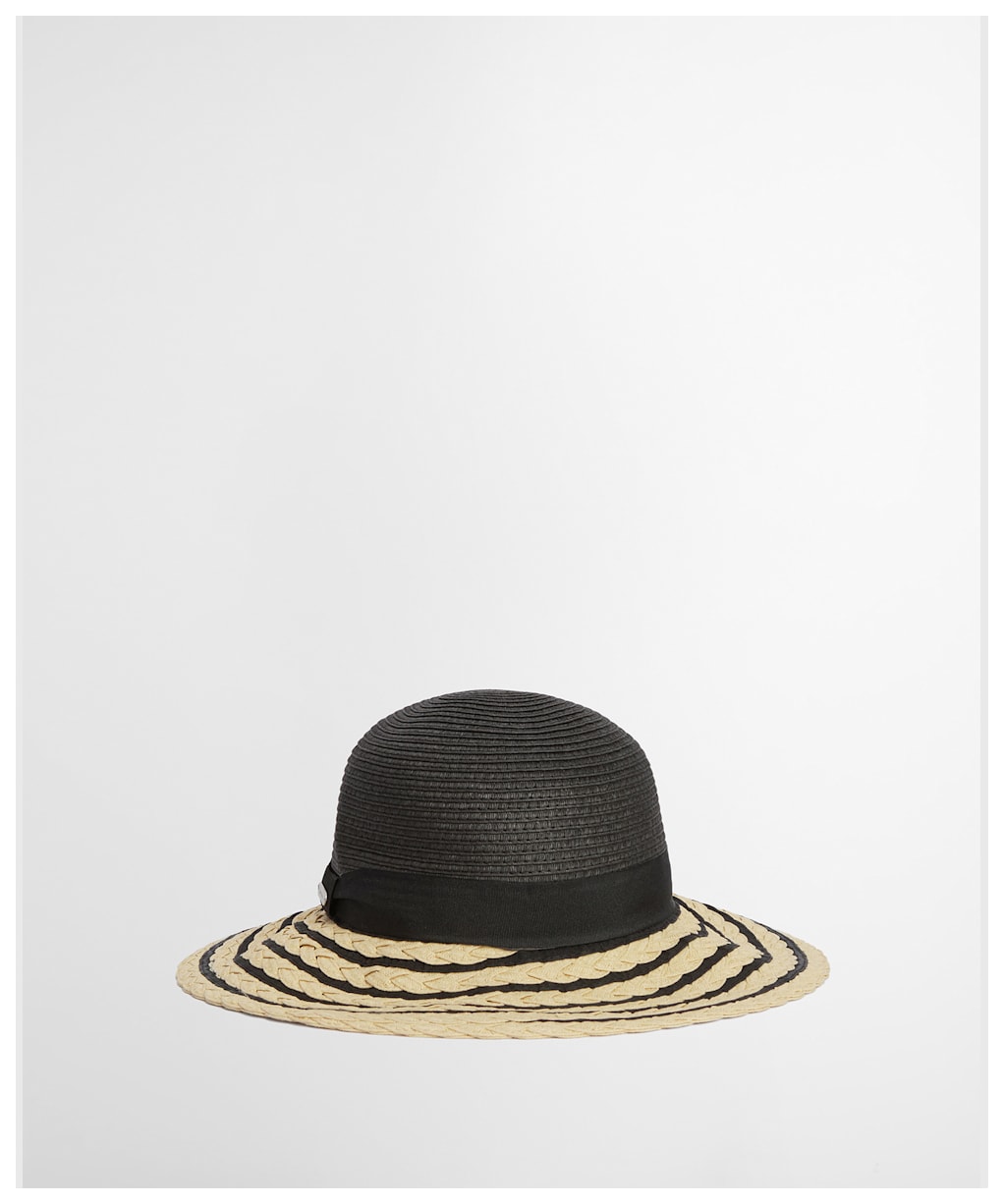 Women's Barbour Macy Braid Summer Hat - Black / Natural