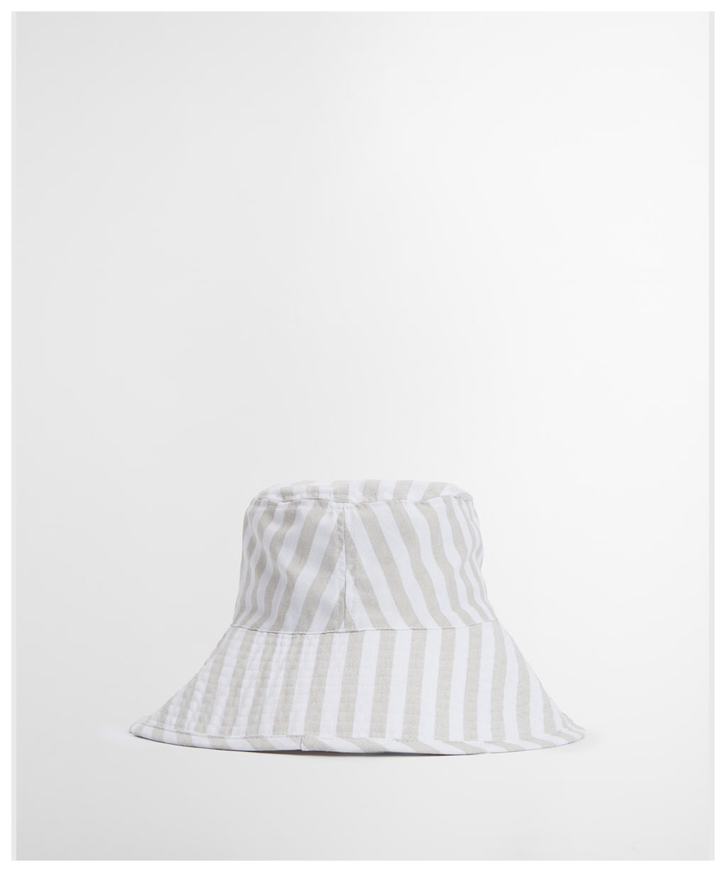 Women's Barbour Millie Bucket Hat - Light Sand Stripe