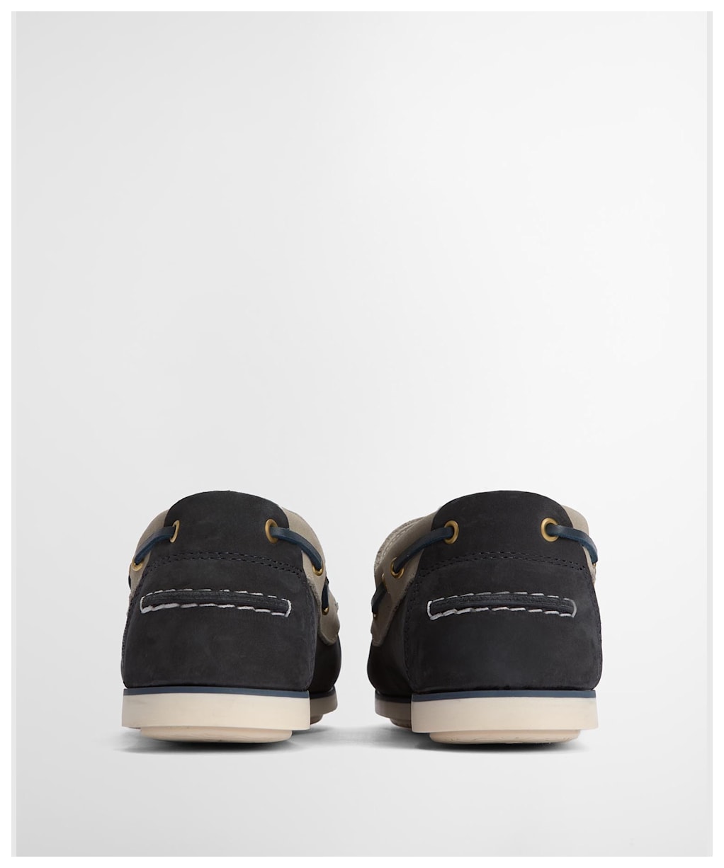 Men's Barbour Wake Boat Shoe - NAVY/PUTTY