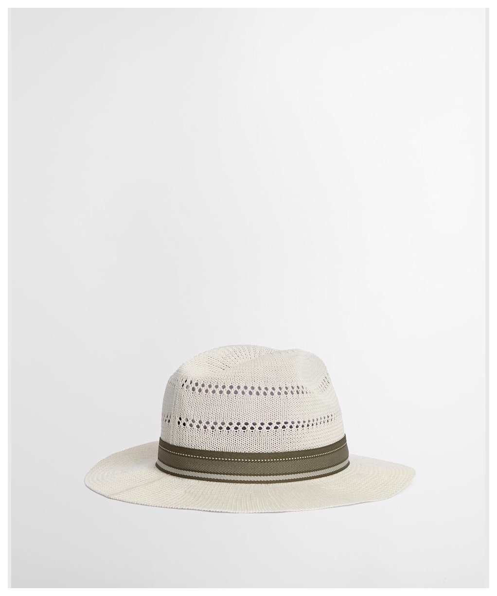 Men's Barbour Whitfield Fedora Hat - Antique White