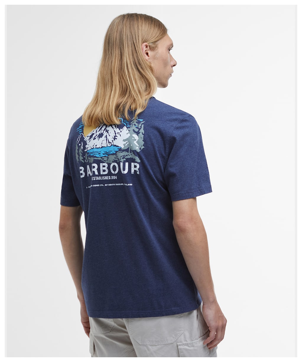 Men's Barbour Perham Relaxed Fit Graphic T-Shirt - Indigo