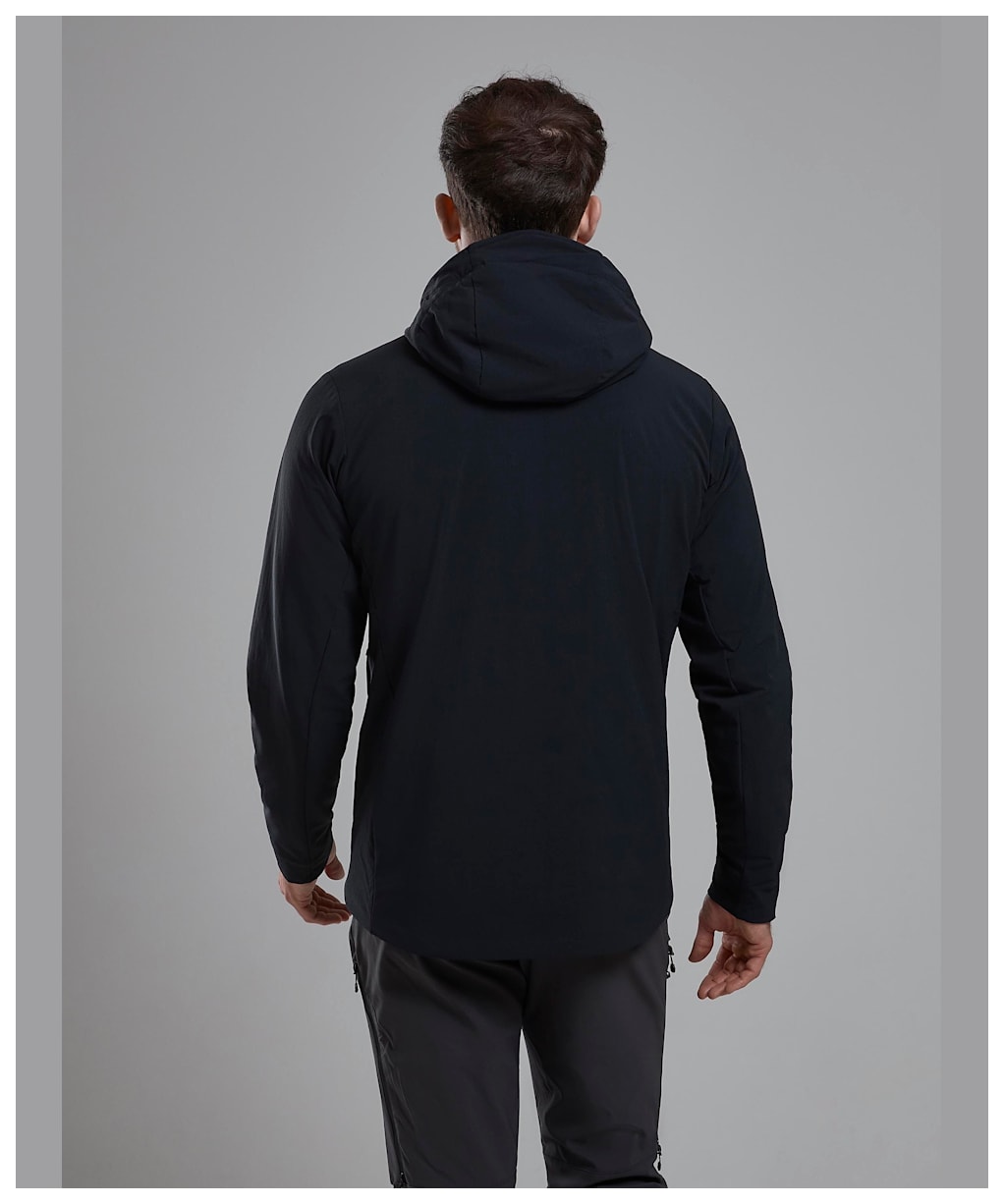 Men's Montane Khamsin Hooded Softshell Jacket - Black