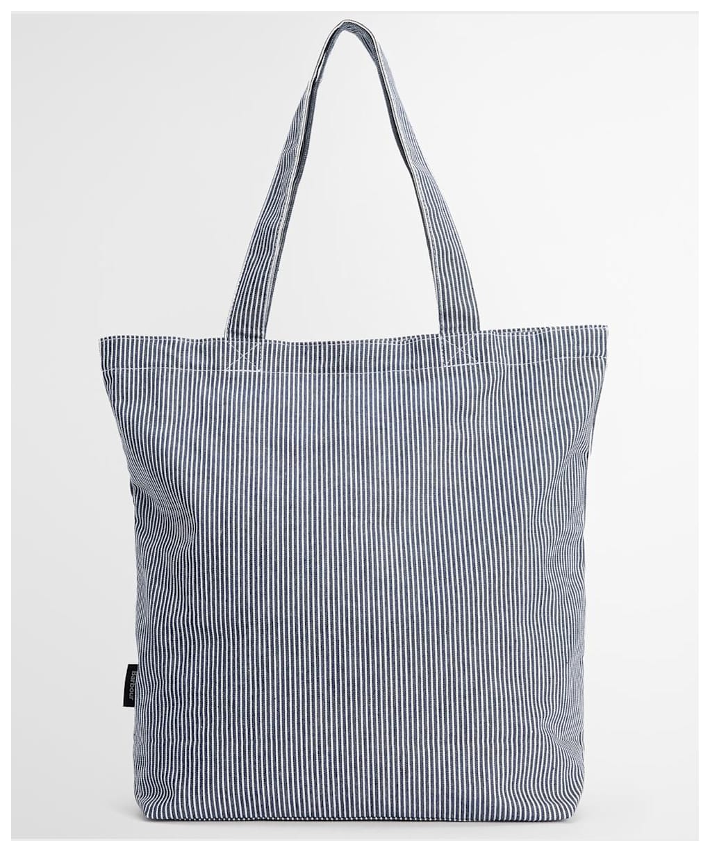 Barbour Tynedale Tote Bag - Navy / White