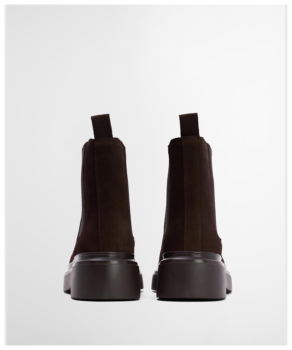 Women's Barbour Celina Chelsea Boots - Espresso Suede