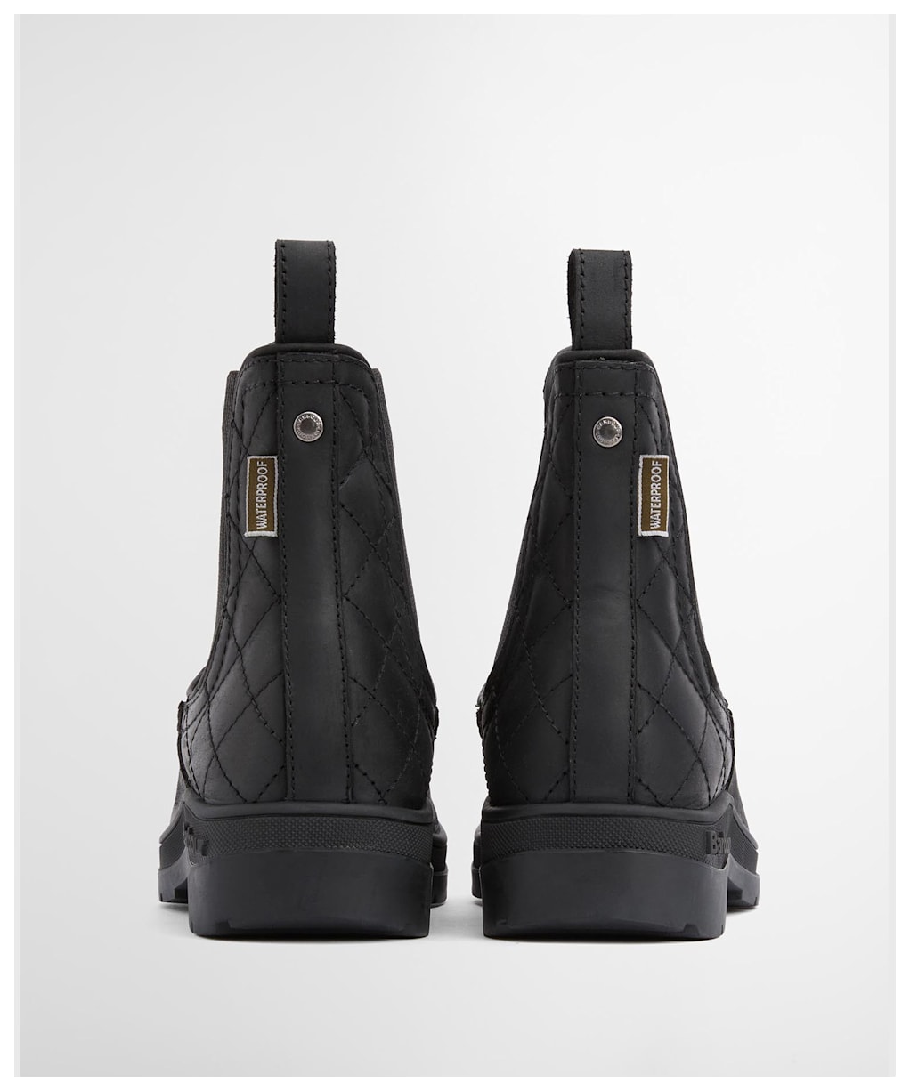 Women's Barbour Amble Chelsea Boots - Black Nubuck