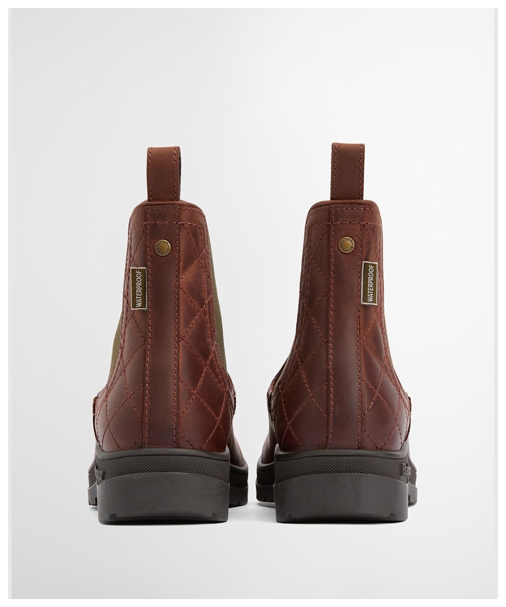 Women's Barbour Amble Chelsea Boots - MAHOGONY NUBUCK/