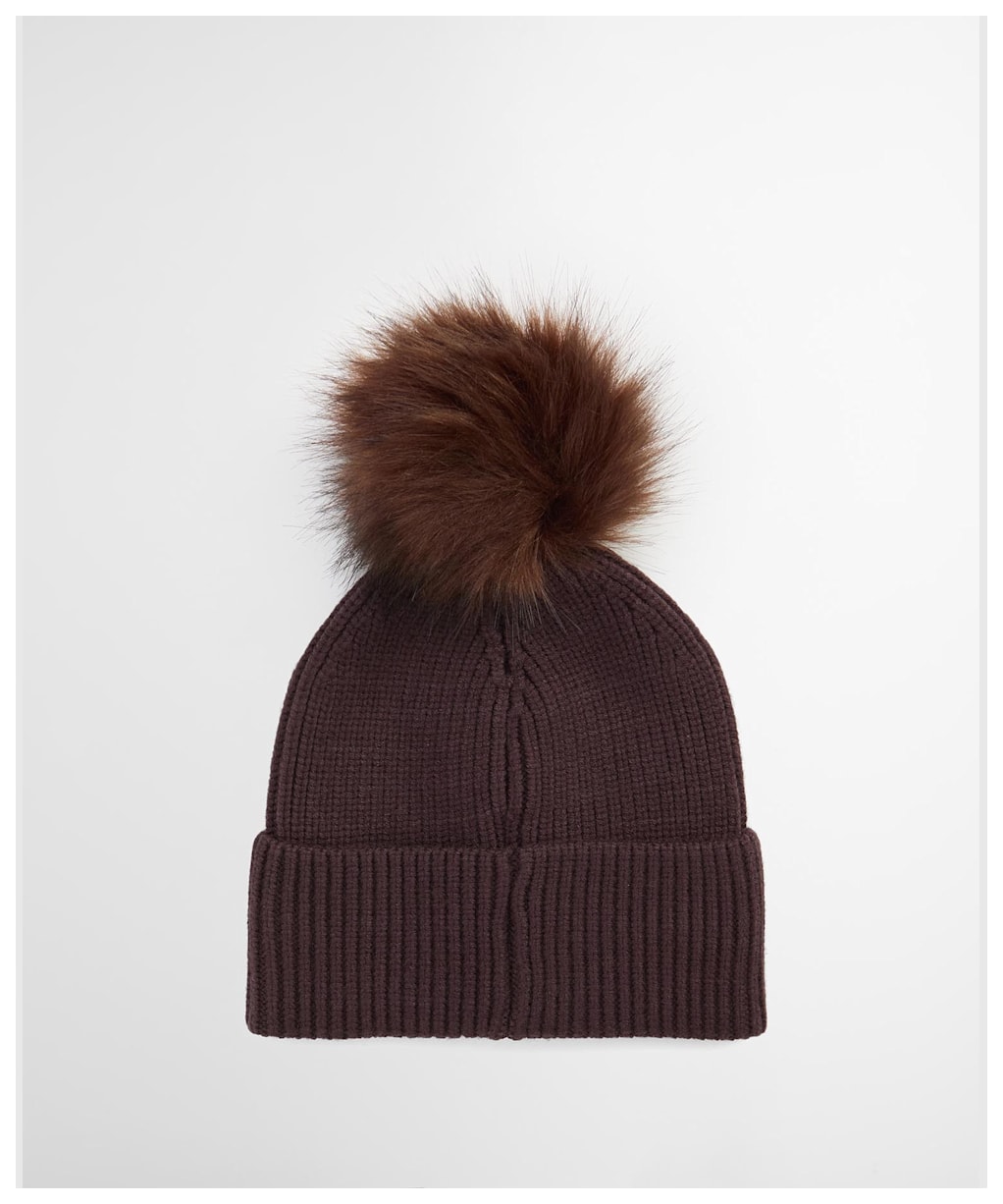 Women's Barbour International Mallory Pom Beanie - Chocolate