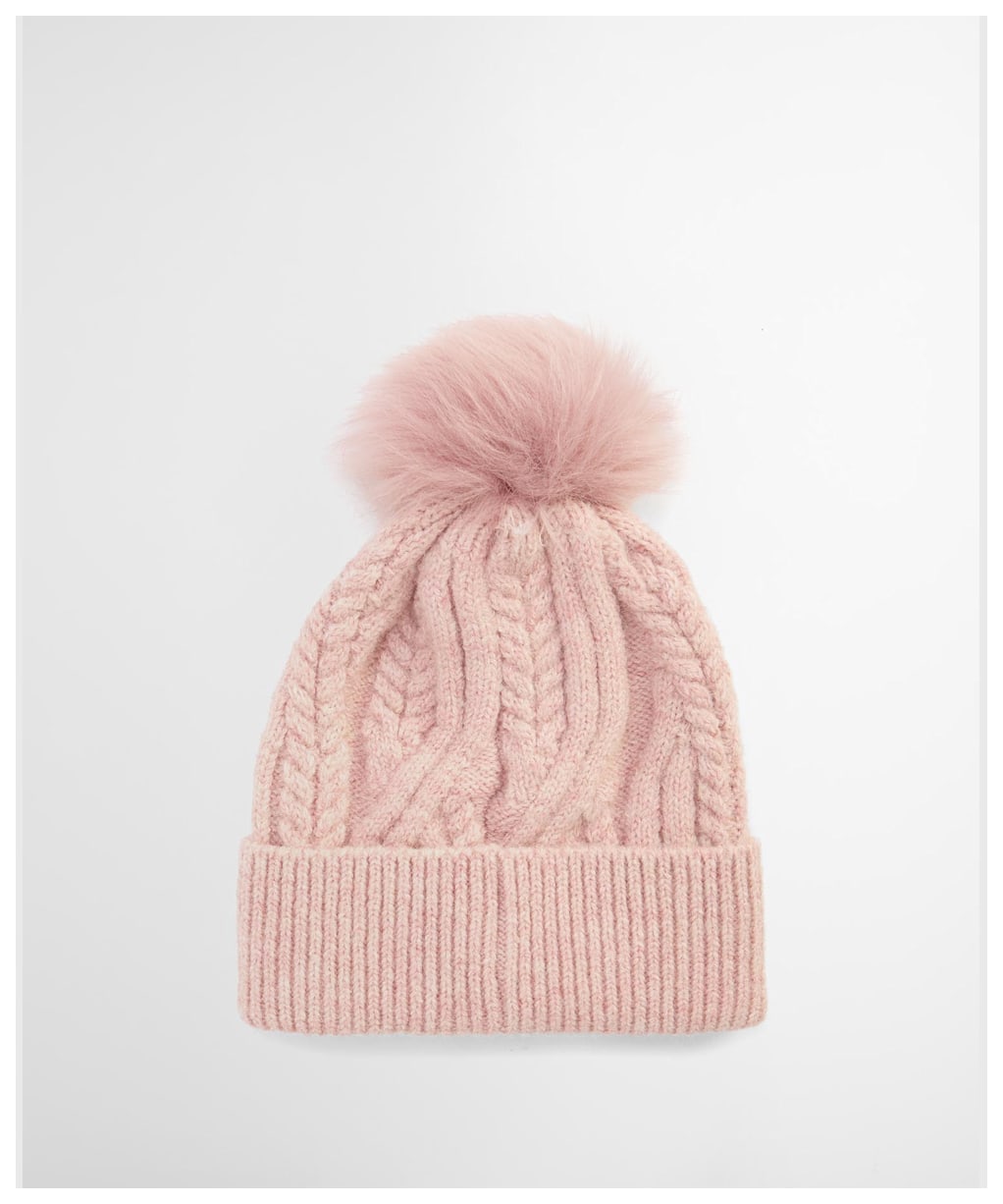 Women's Barbour Elsdon Beanie Hat - Soft Pink