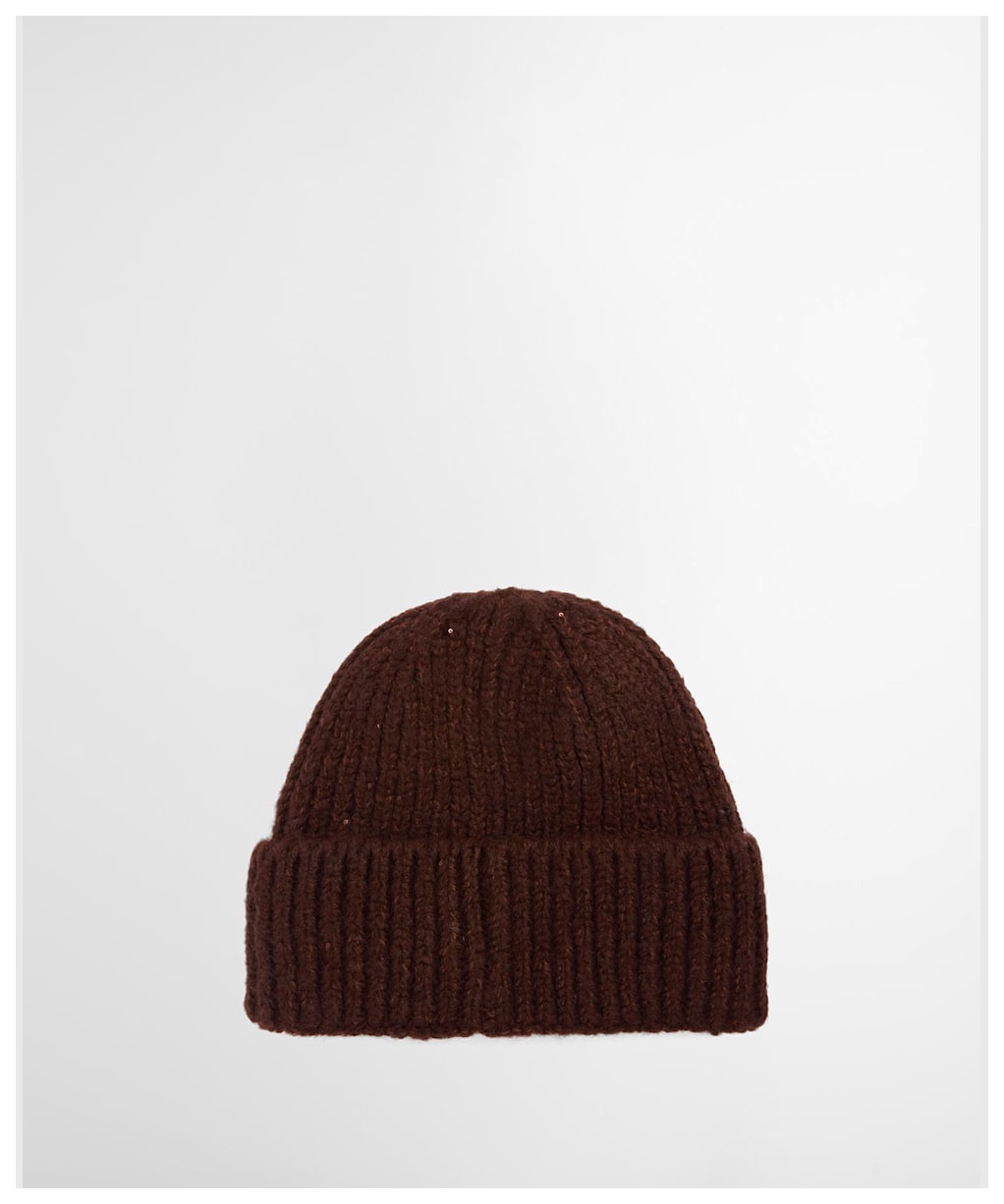 Women's Barbour International Aria Beanie Hat - Chocolate