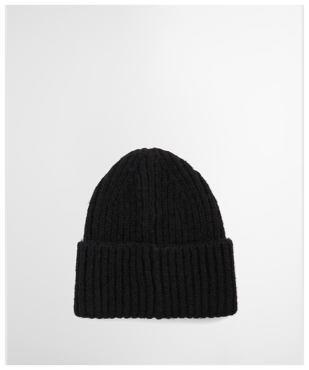 Women's Barbour Meryl Beanie Hat - Black