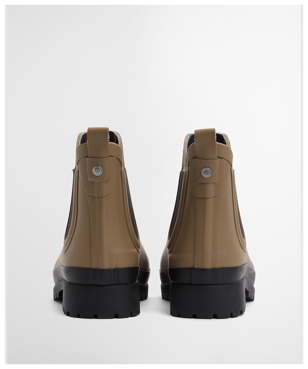 Women's Barbour Mallow Chelsea Wellington Boots - MILITARY BROWN/B