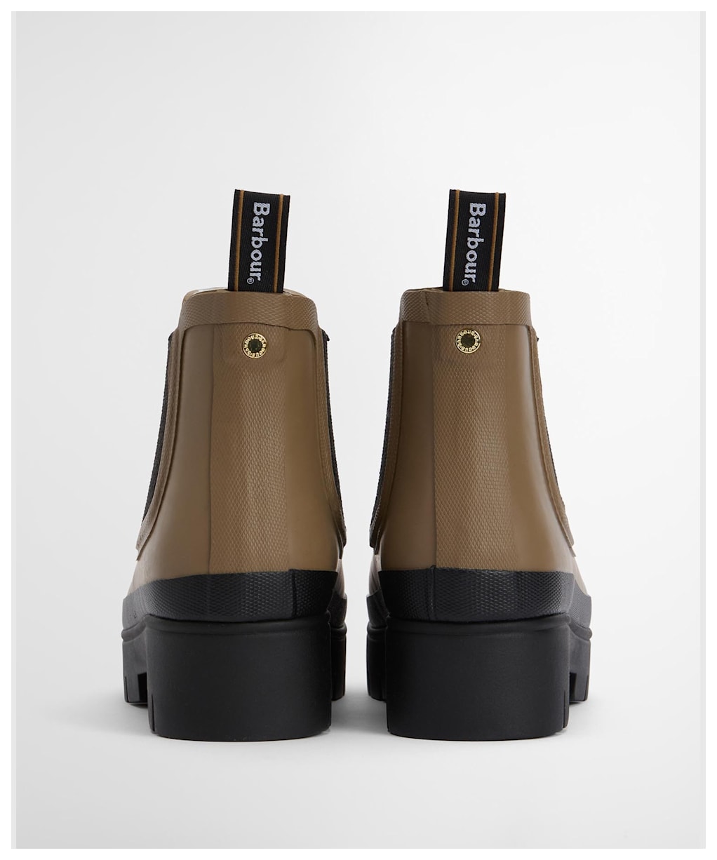 Women's Barbour Halton Chelsea Wellingtons - MILITARY BROWN/B