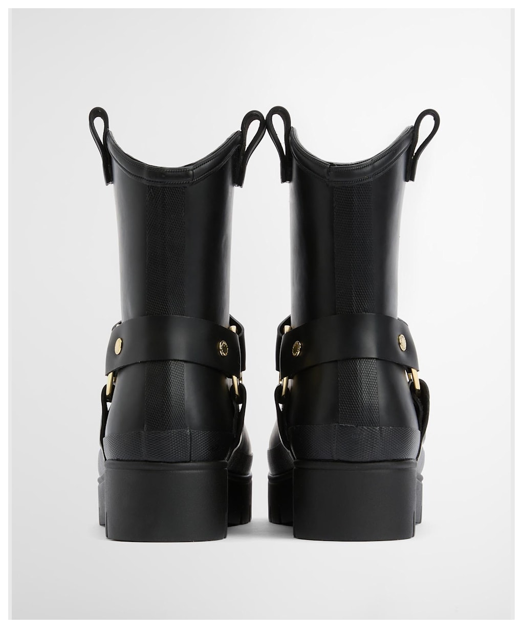 Women's Barbour Elley Harness Welly - Black