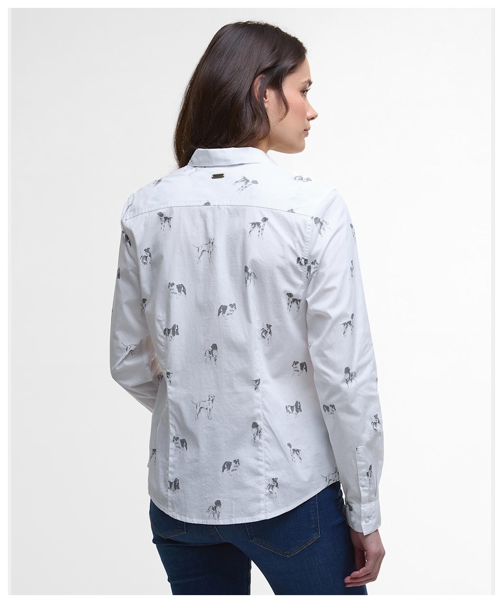 Women's Barbour Brambles Shirt - DOG PRINT2
