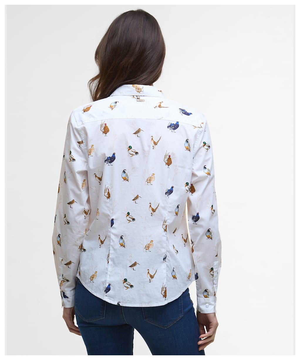Women's Barbour Brambles Shirt - Bird Print
