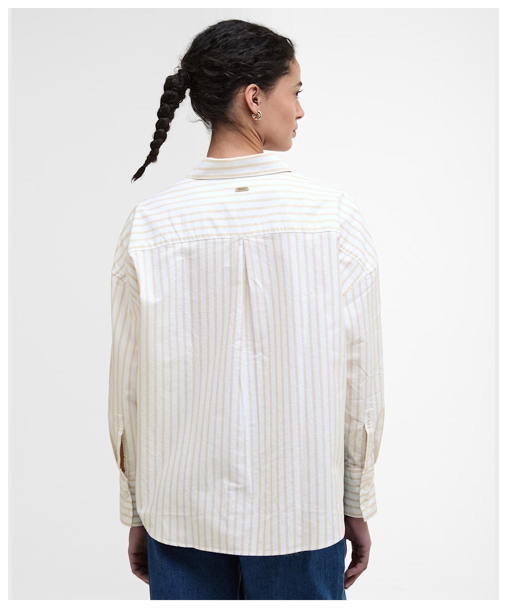 Women's Barbour Lavensdale Shirt - Pale Camel Stripe