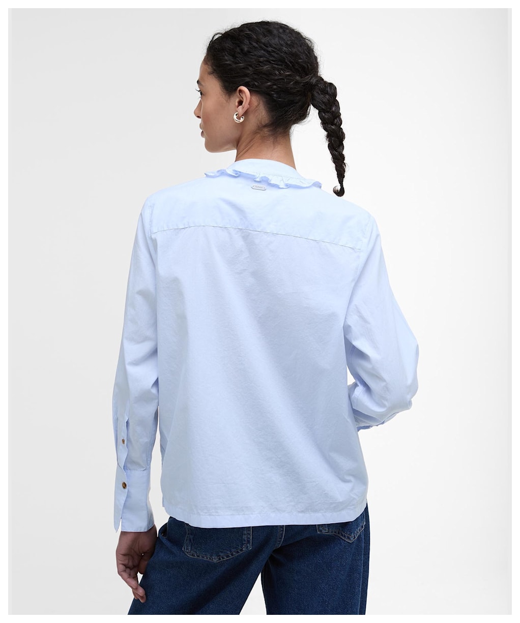 Women's Barbour Cecelia Shirt - Ice Blue Stripe