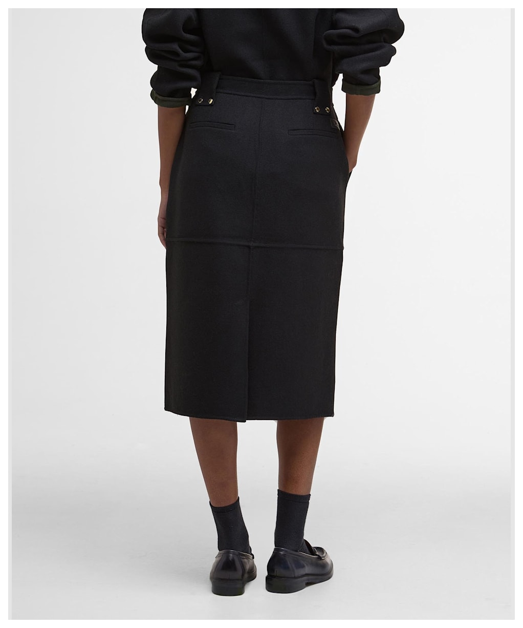 Women's Barbour Leonie Midi Skirt - Black