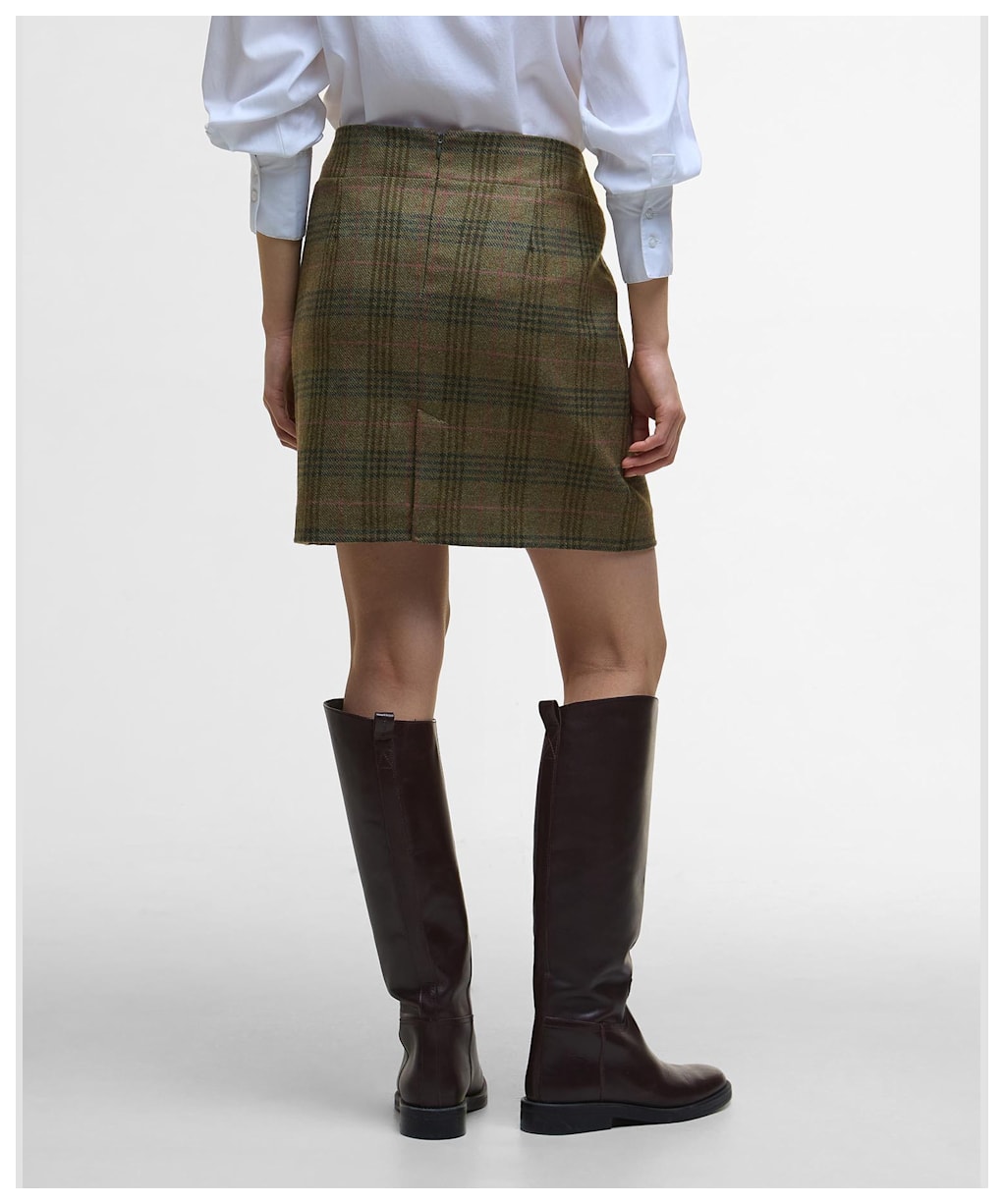 Women's Barbour Bamburgh Mini Skirt - Arabesque / Brown