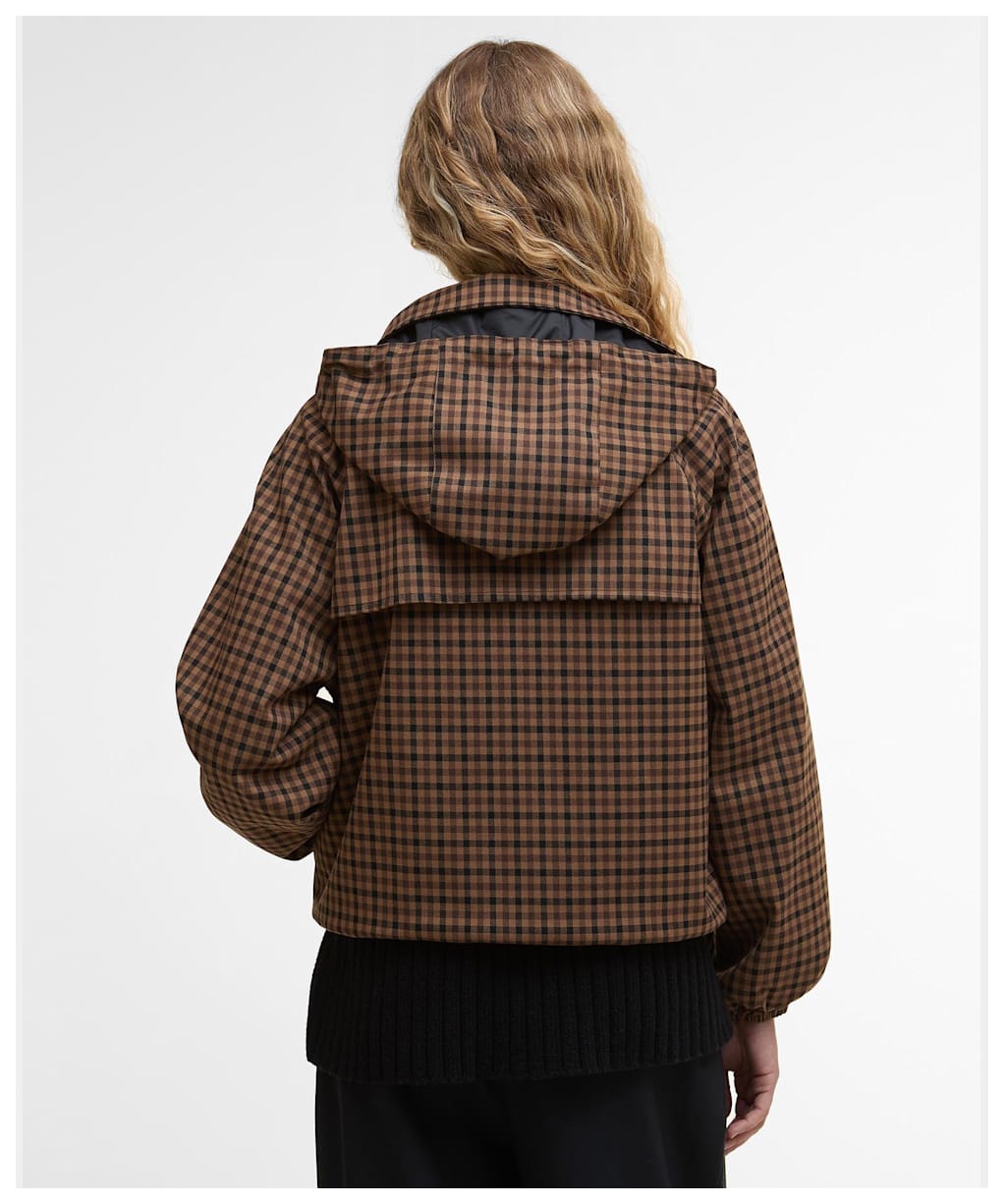 Women's Barbour Audrey Showerproof Jacket - Vicuna Gingham Check