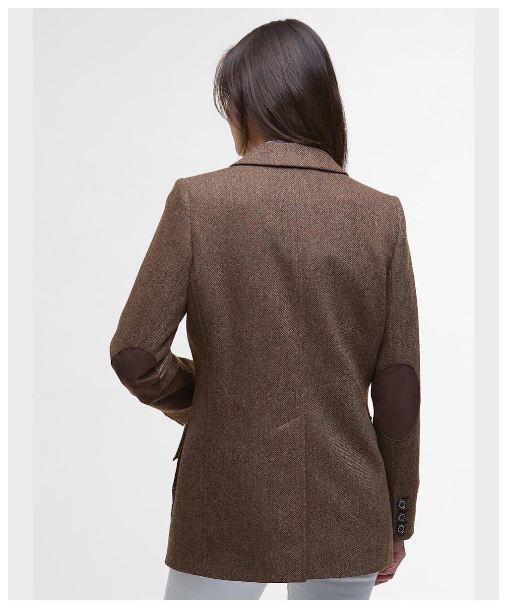 Women's Barbour Elm Tailored Jacket - Military Brown
