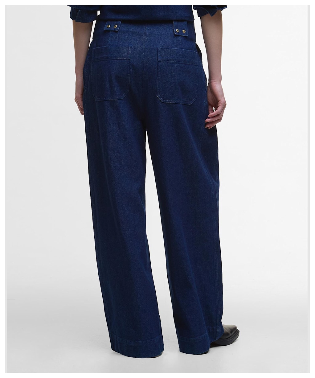 Women's Barbour Arla Denim Trousers - Rinse Wash Denim