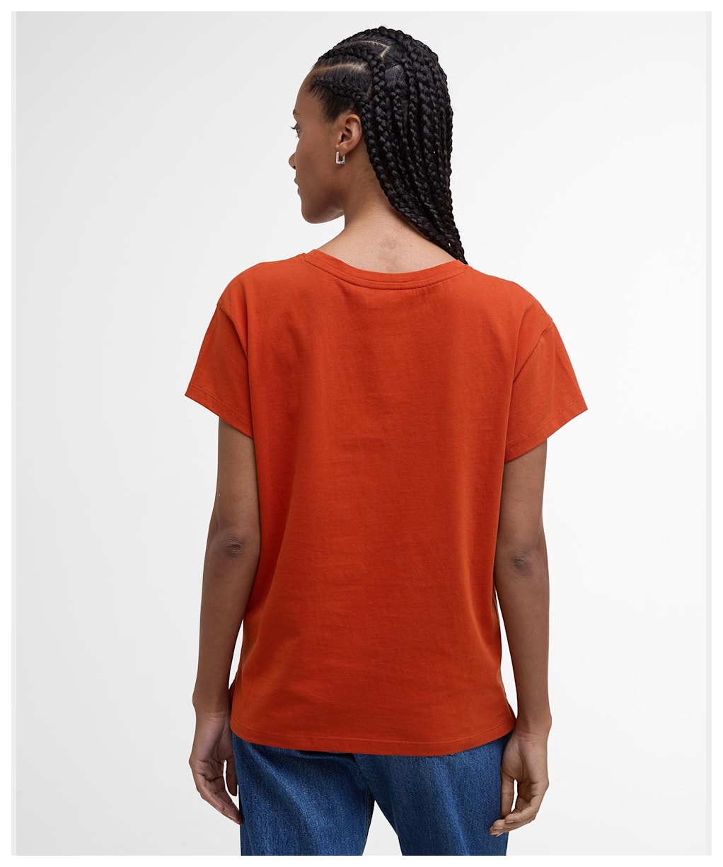 Women's Barbour Northumberland Classic T-Shirt - Orange