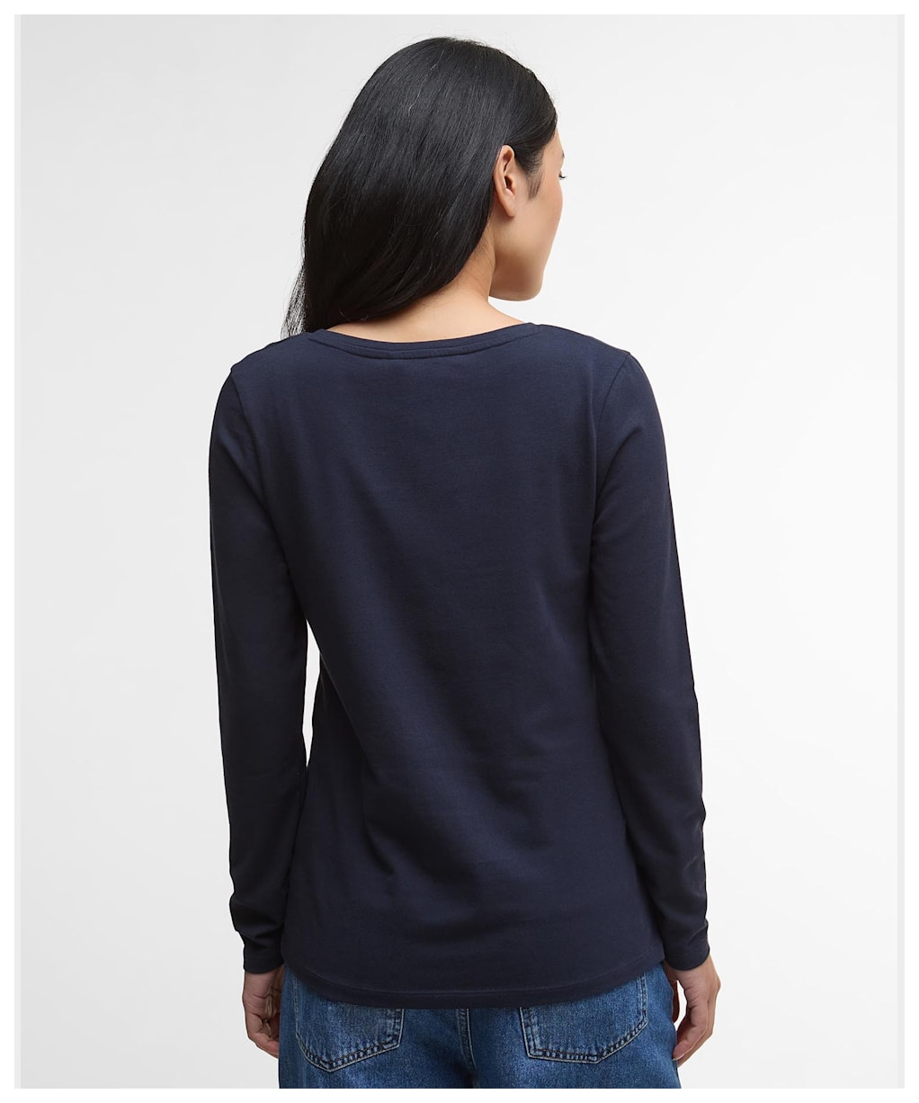 Women's Barbour Hedley Long Sleeve T-Shirt - Navy