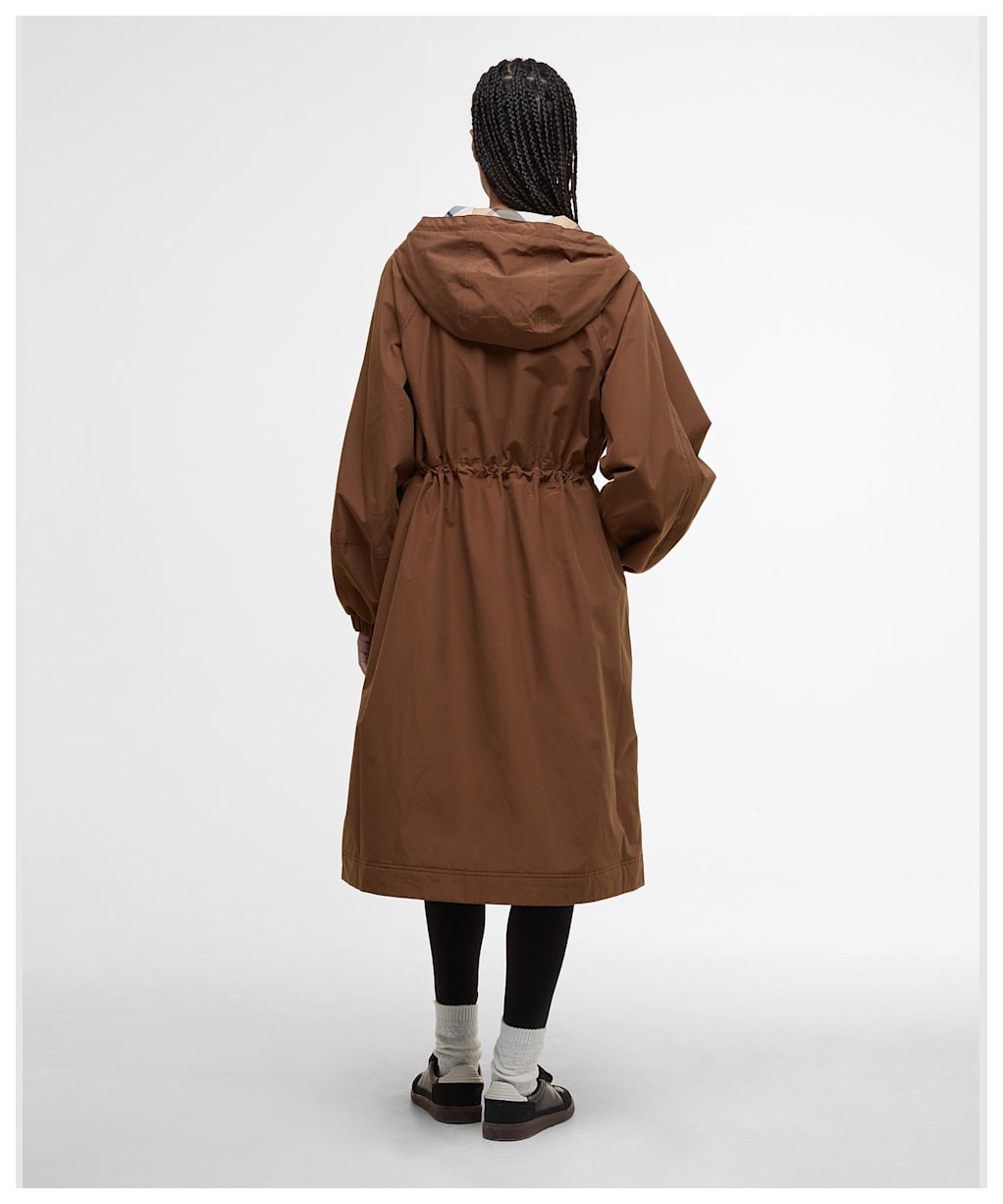 Women's Barbour Sidney Waterproof Parka - Vicuna / Hessian Tartan