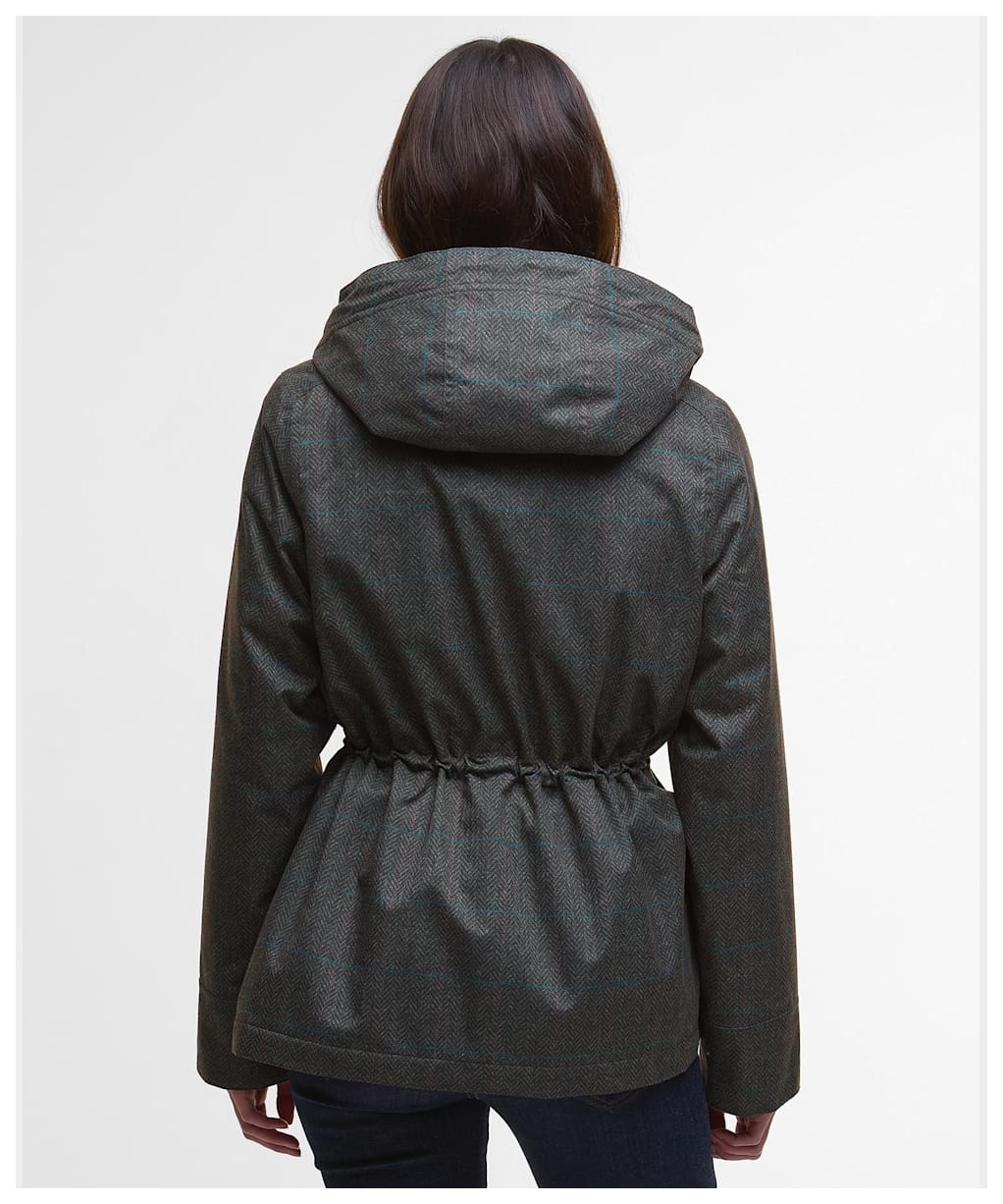 Women's Barbour Dixon Waterproof Jacket - GARDENIA TWEED