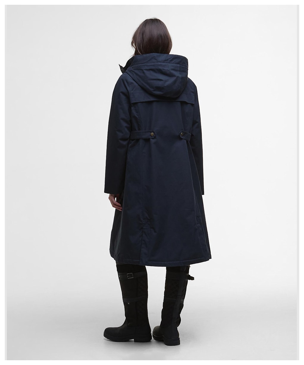 Women's Barbour Bamburgh Waterproof Jacket - Deep Navy / Blackwatch