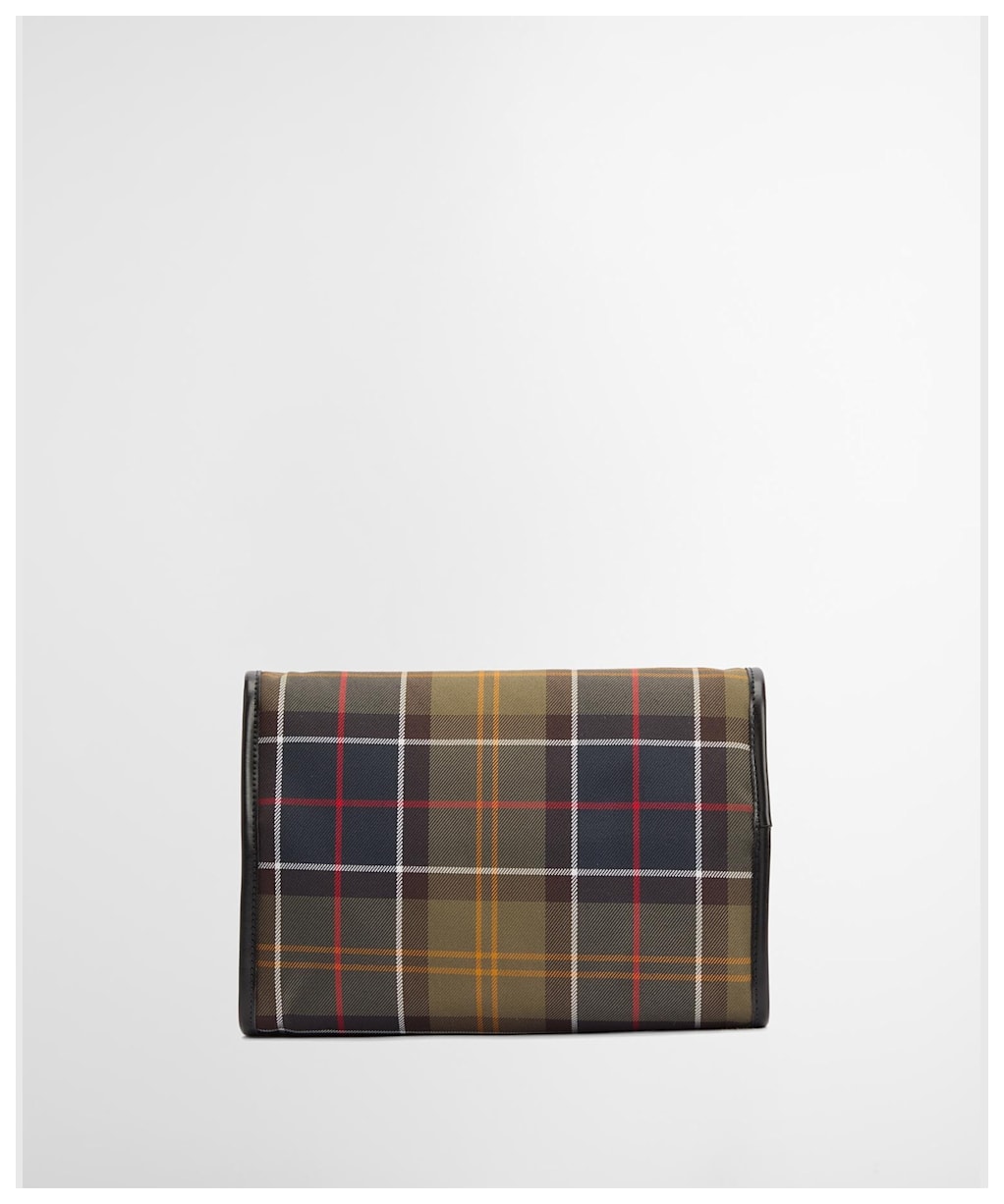 Men’s Barbour Tartan Hanging Washbag - Classic / Beacon